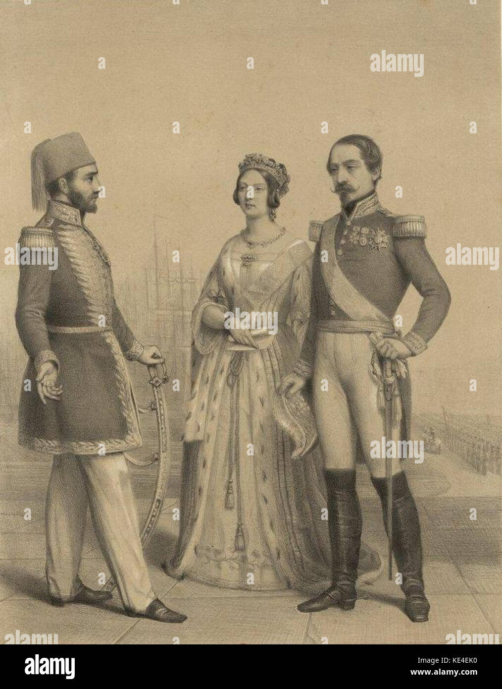 Die alliierten Stockfoto