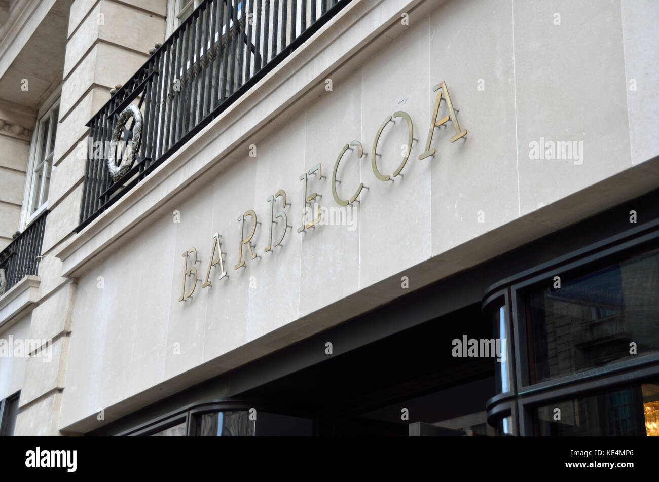 Barbecoa Grill Steakhouse Restaurant, London, UK. Stockfoto