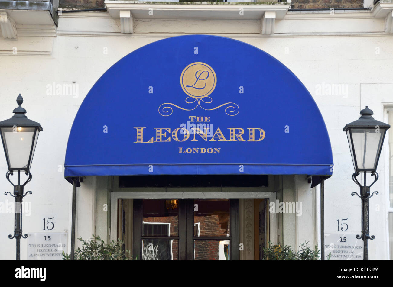 The Leonard Hotel, Marylebone, London, UK. Stockfoto
