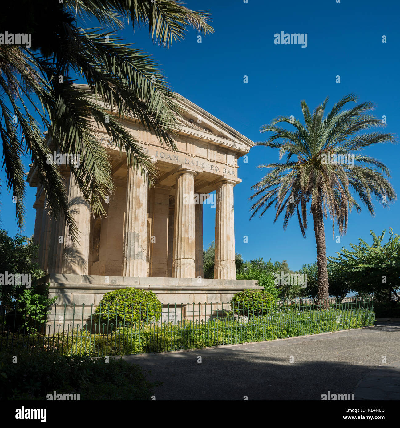 Barrakka Gardens Valletta Malta Stockfoto