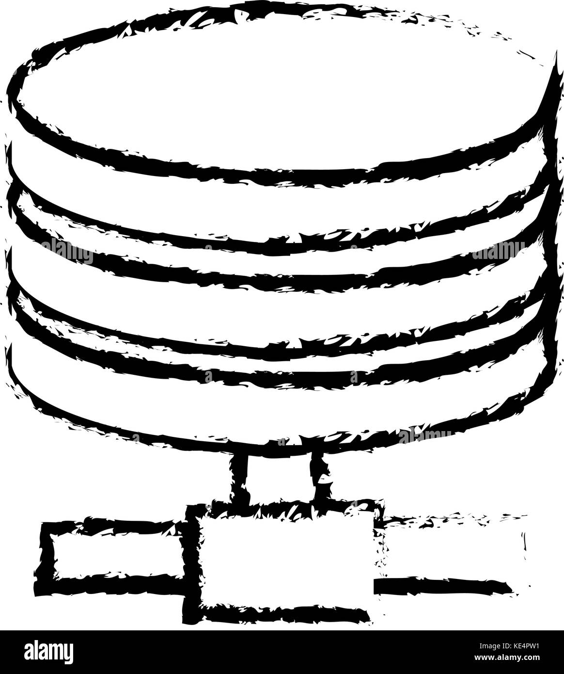 Abbildung Festplatte Technologie data storage Stock Vektor