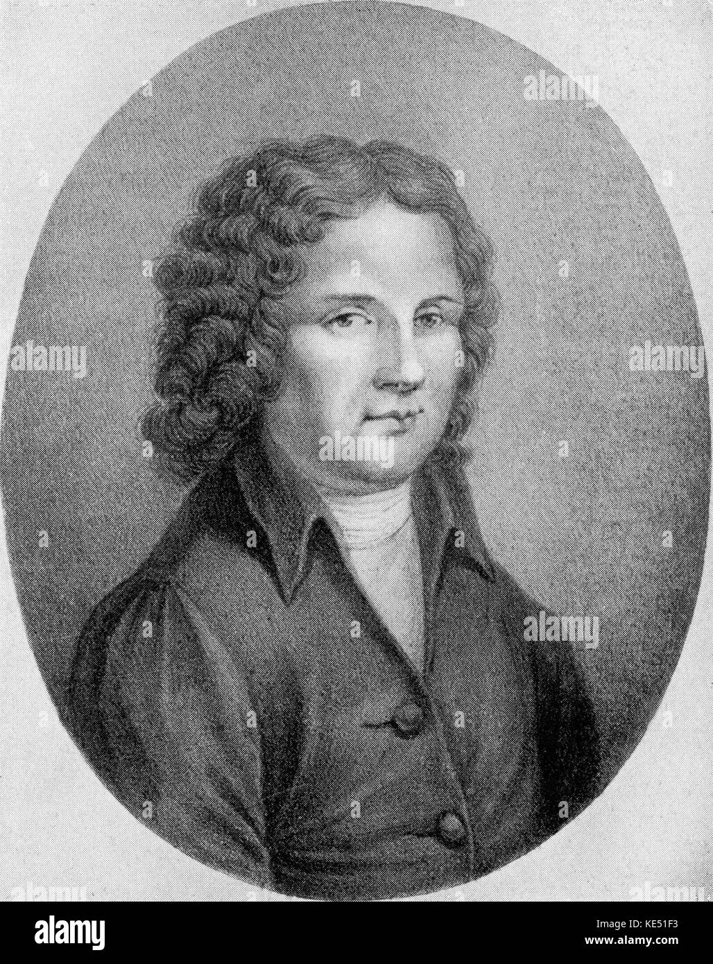 Alessandro Scarlatti, Portrait. Italienischer Komponist 1660 - 1725 Stockfoto