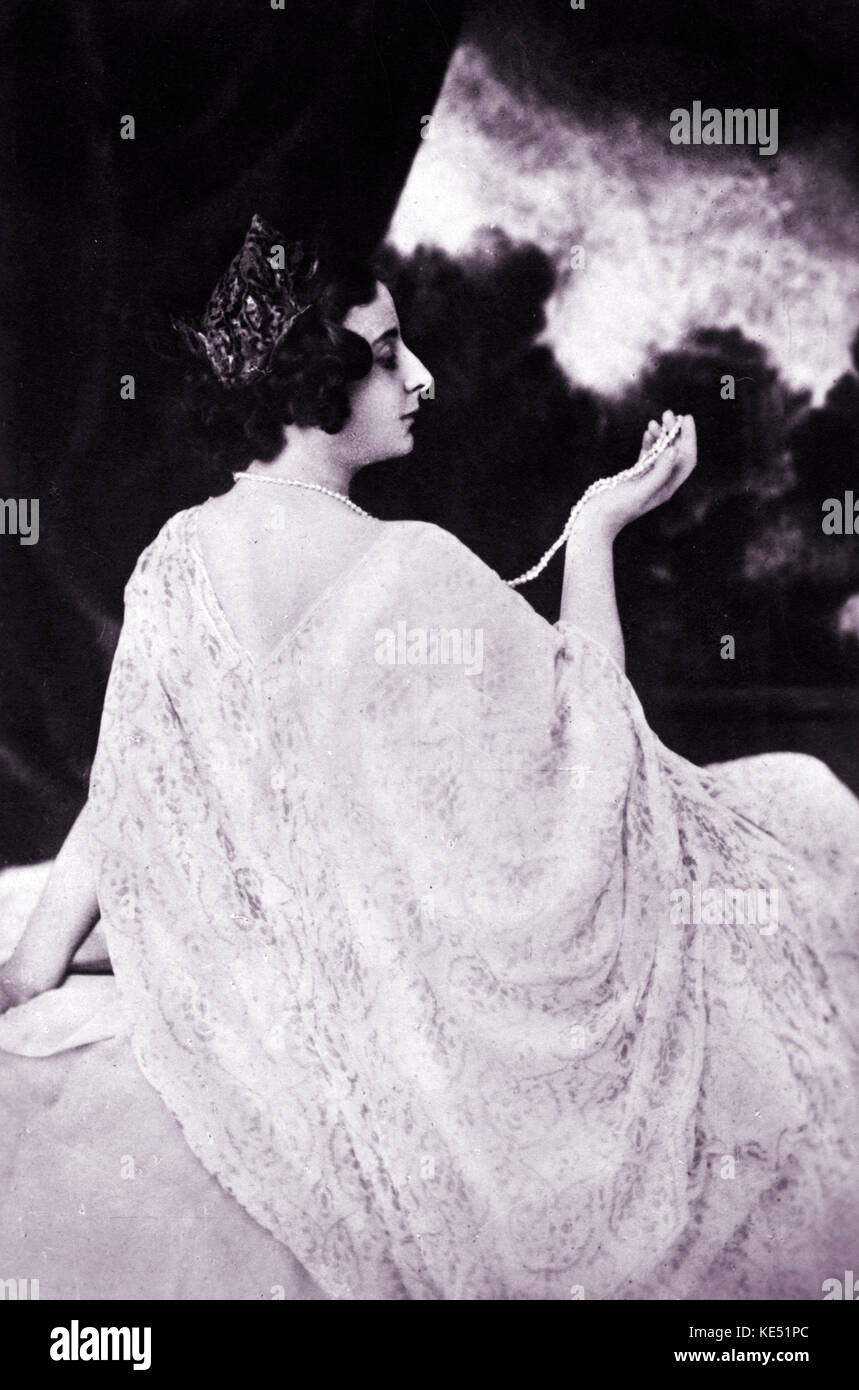 Rita Sacchetto - Porträt des Deutschen Tänzerin und Schauspielerin, 15. Januar 1880 - 18. Januar 1959. Margaritha, Margeritha. Stockfoto