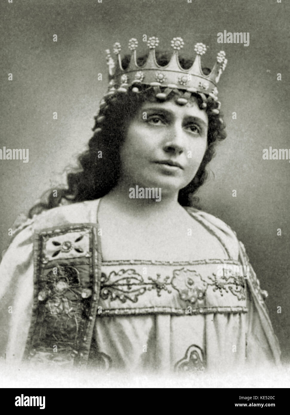 Milka Ternina, Portrait. Österreichische Sopranistin vom 19. Dezember 1863 - vom 18. Mai 1941. Erste englische Tosca (Covent Garden: 1900). Krone, Stockfoto