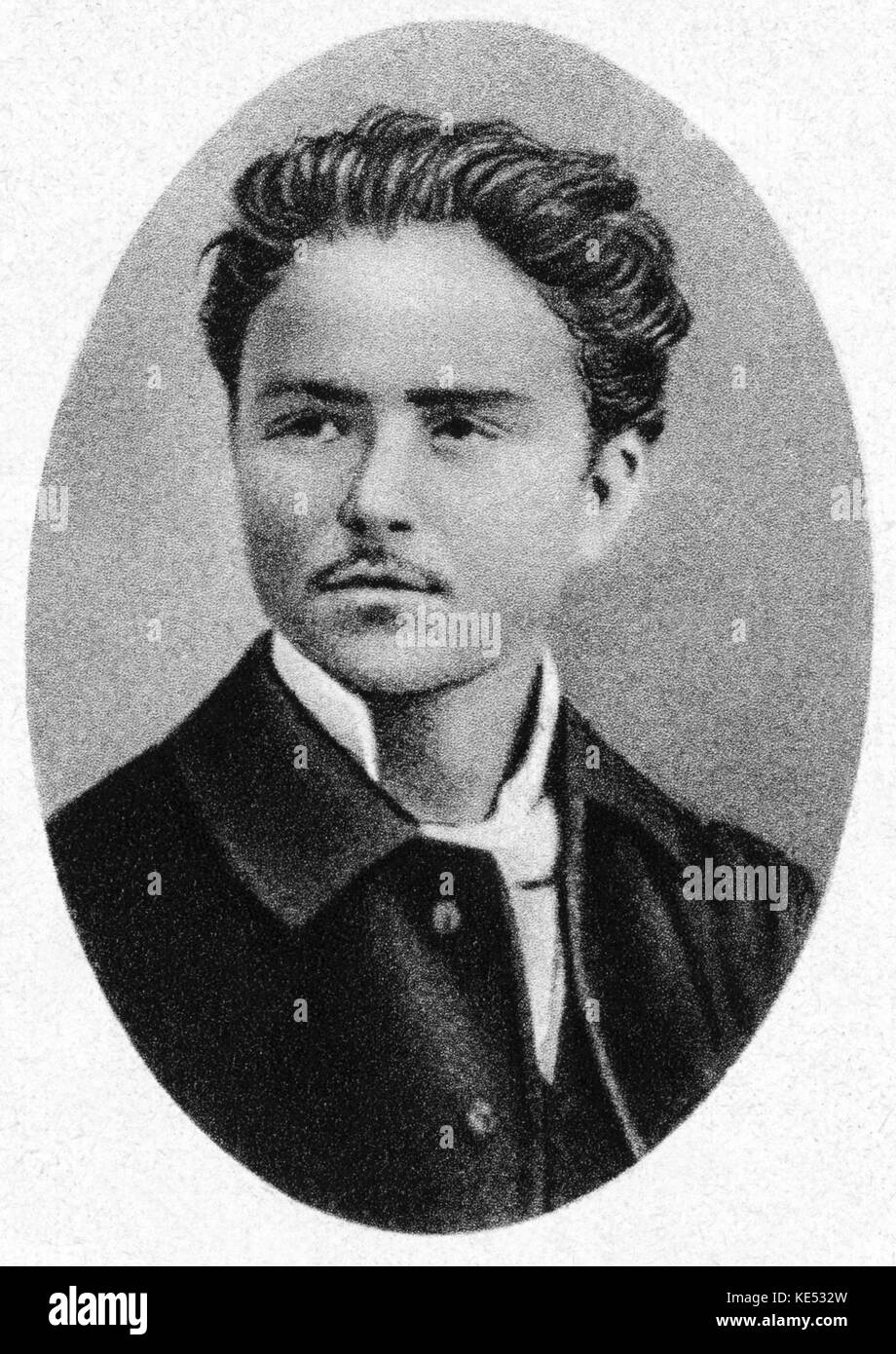 ALBÉNIZ, Isaac als junger Mann. Isaac Albéniz ich Manuel Francisco Pascual. Spanisch Pianist und Komponist aus Katalonien. 29. Mai 1860 bis 18. Mai 1909 Stockfoto