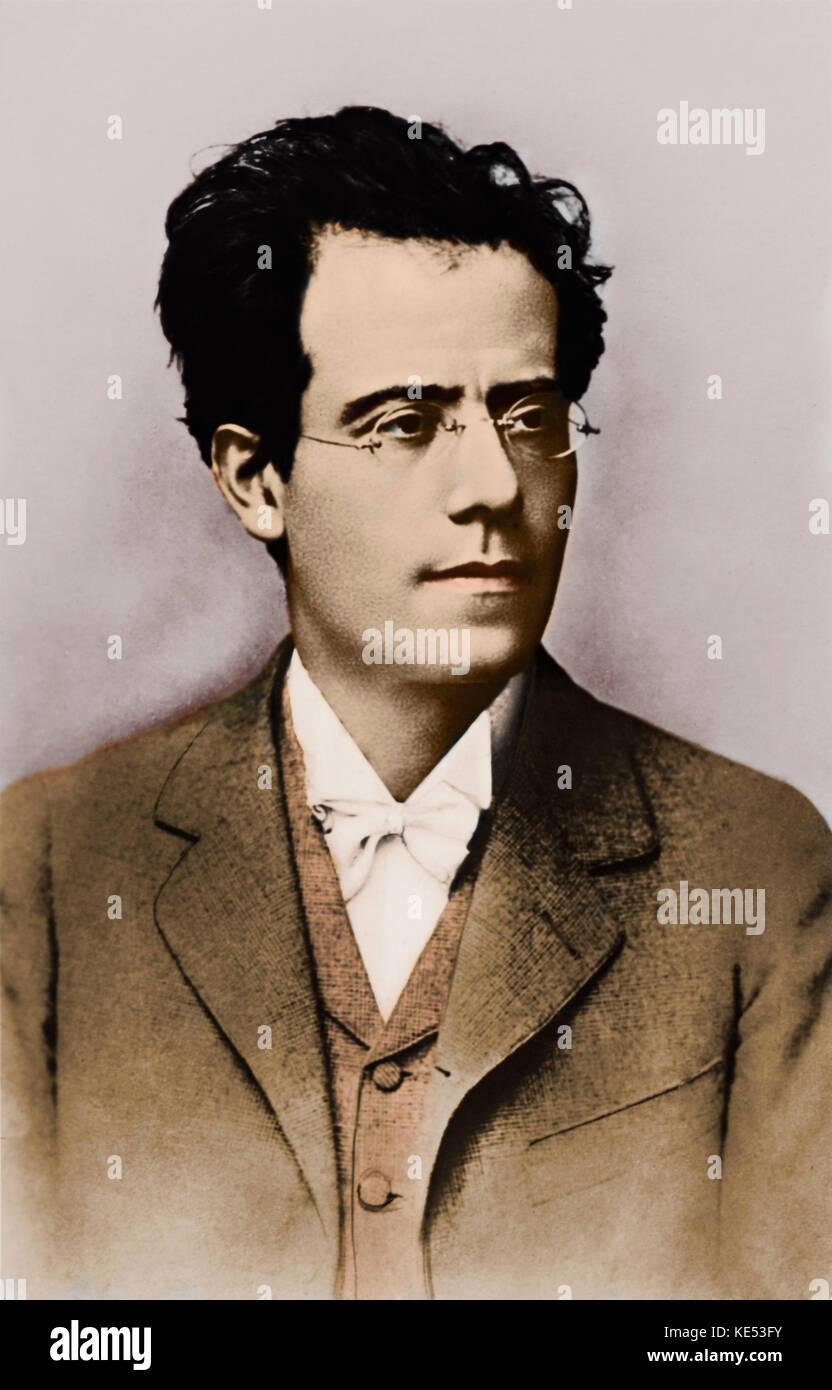 Gustav Mahler - Porträt des österreichischen Komponisten und Dirigenten, 1898. 1860-1911 Stockfoto