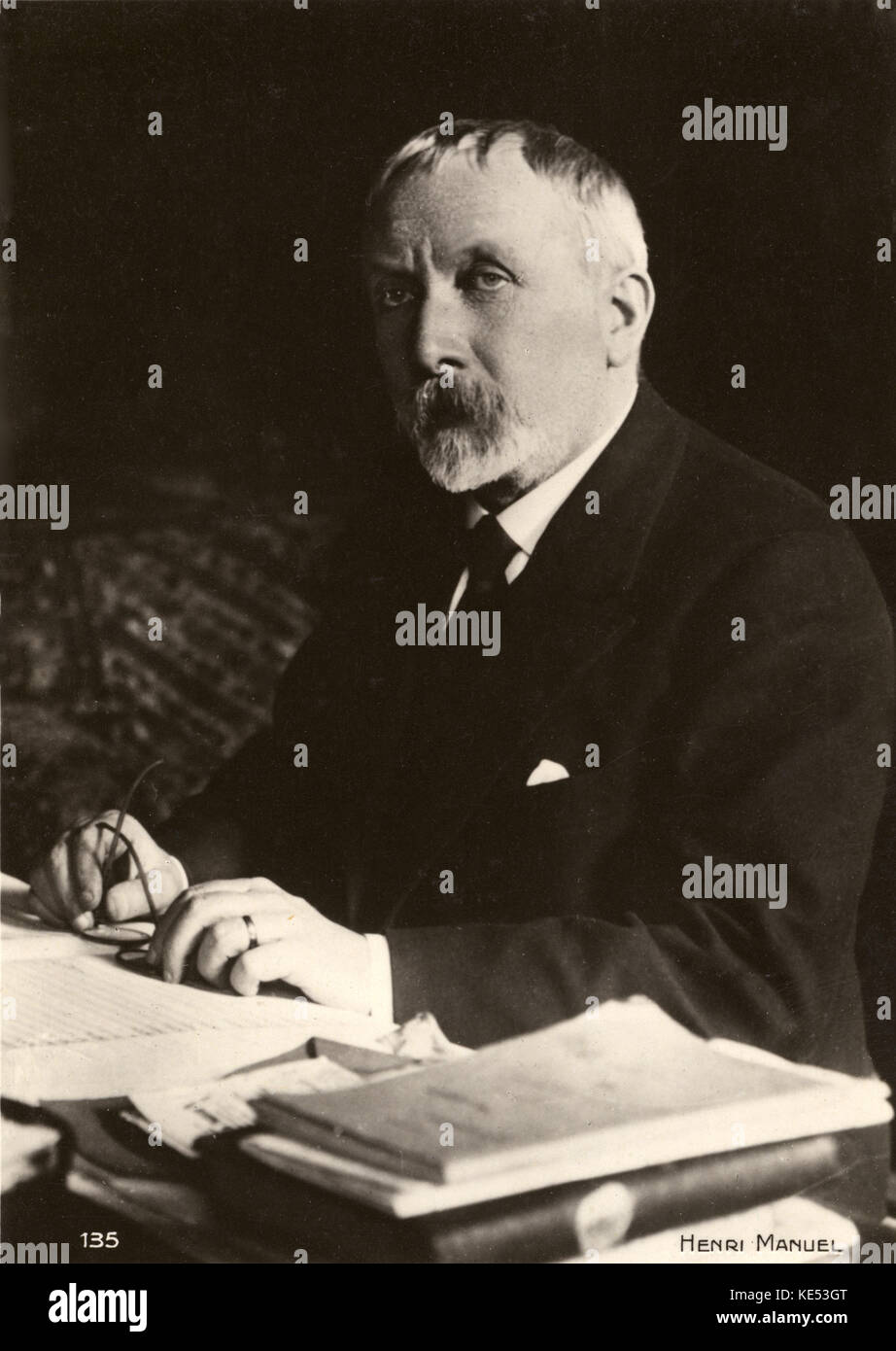 Gabriel Pierné - der französische Dirigent und Komponist (1863-1937) Stockfoto