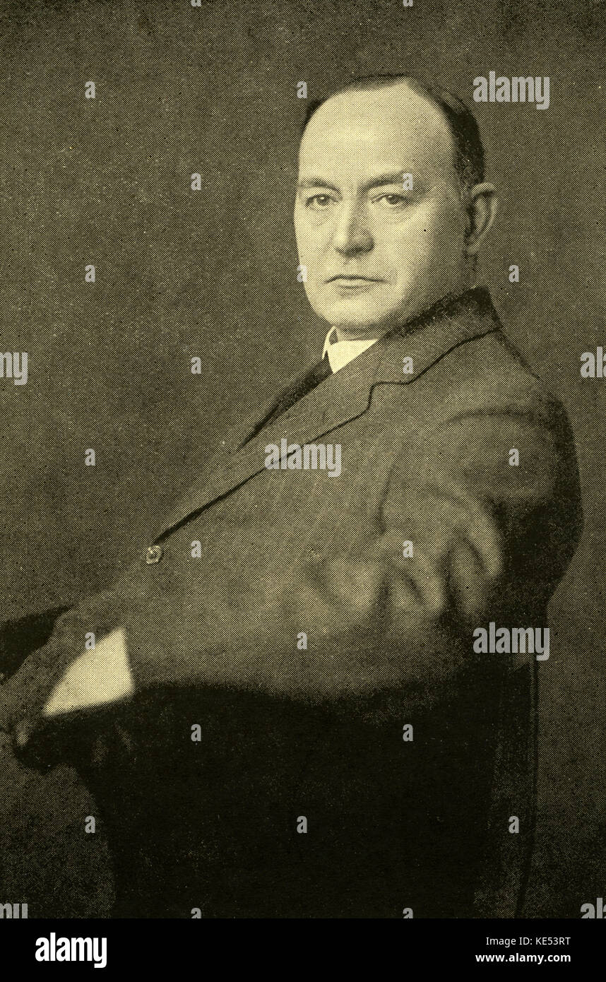 Sir Richard Terry, Porträt der Englischen Organist, Chorleiter und Musikwissenschaftler, b. 1865-1938. Stockfoto