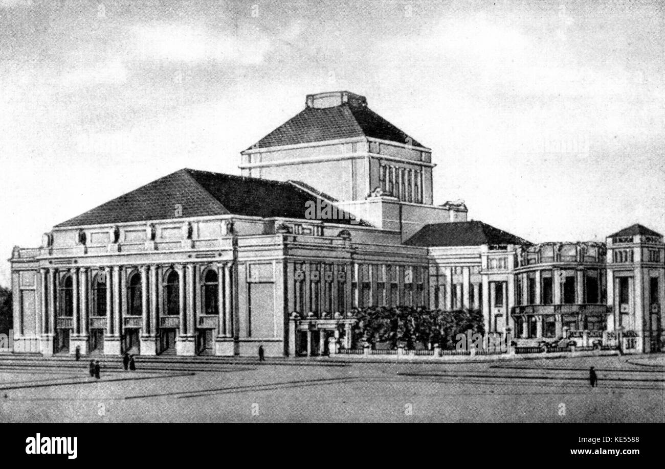 Deutsche Oper, Charlottenburg (Nr. Berlin) Deutschland (Deutsches Opernhaus). Von deutschen Architekten Heinrich Seeling konzipiert, wurde 1911 erbaut und am 7. November 1912 eröffnet. Stockfoto