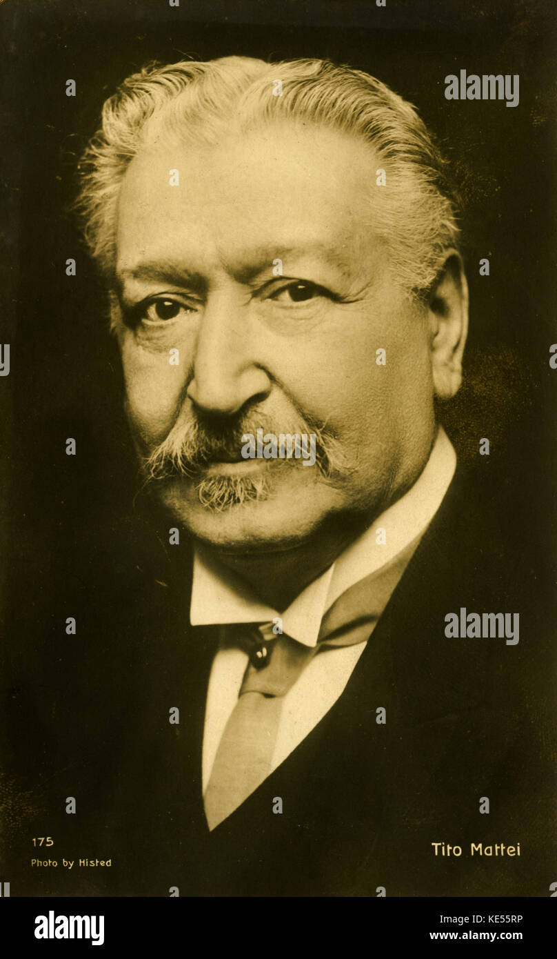Tito Mattei. Italienische Musiker und Komponist. 24. Mai 1841 - 30. März 1914. Stockfoto