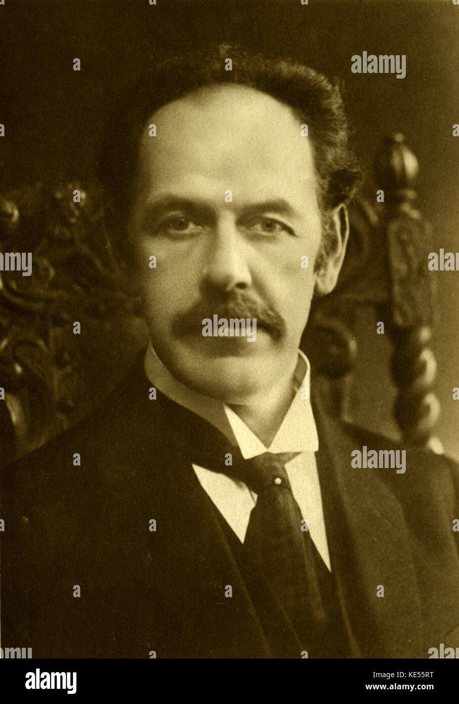 Karl Ekman, Portrait. Finnische Pianist und Dirigent. (1869-1947) Sibelius' Biograph. Stockfoto