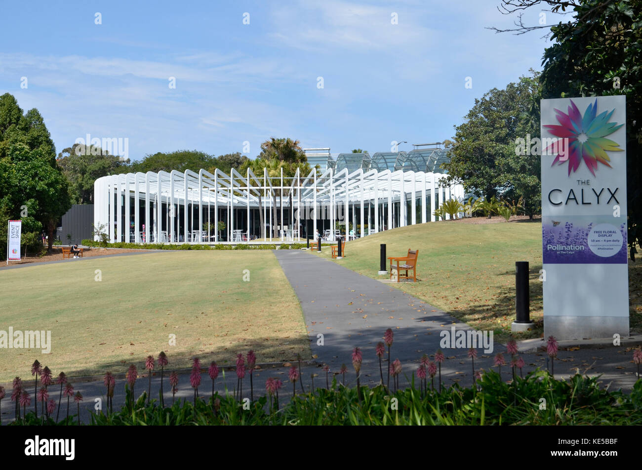 Der Kelch lebende Kunst Galerie im Sydney Botanic Gardens Stockfoto