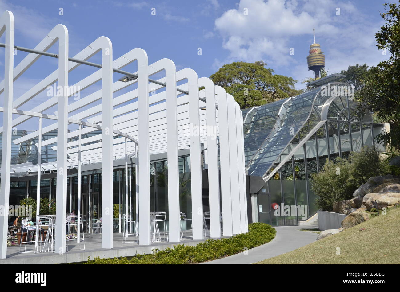Der Kelch lebende Kunst Galerie im Sydney Botanic Gardens Stockfoto