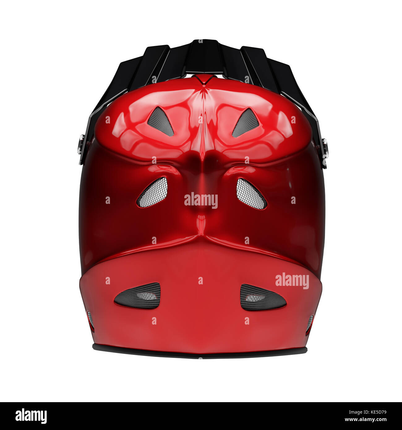 Motor sport Full Face Helm isoliert Stockfoto