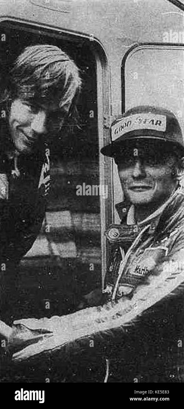 E Lauda einen Monza zu jagen Stockfoto