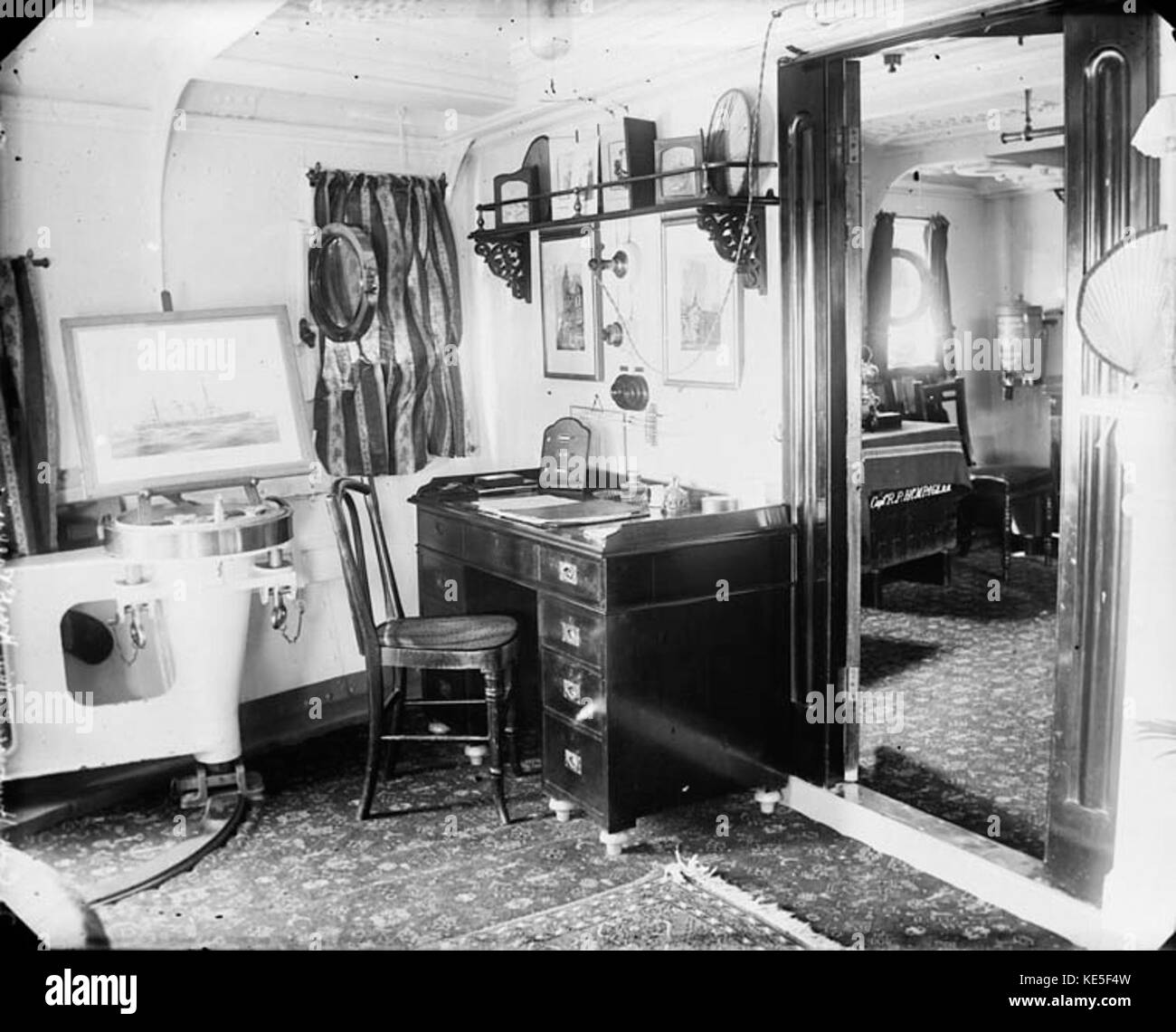 Captain's Cabin auf der HMS Pallas Halifax LAC 3332771 Stockfoto