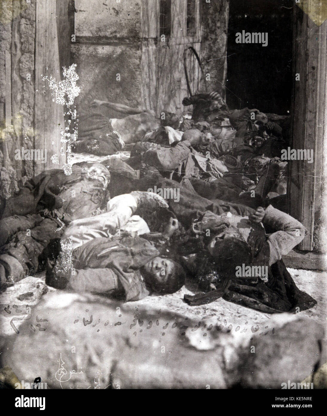 Türken von den Armeniern in Erzincan massakriert Stockfoto