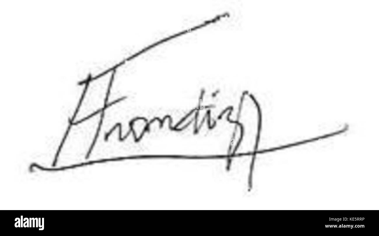 Die Firma de frondizi Stockfoto