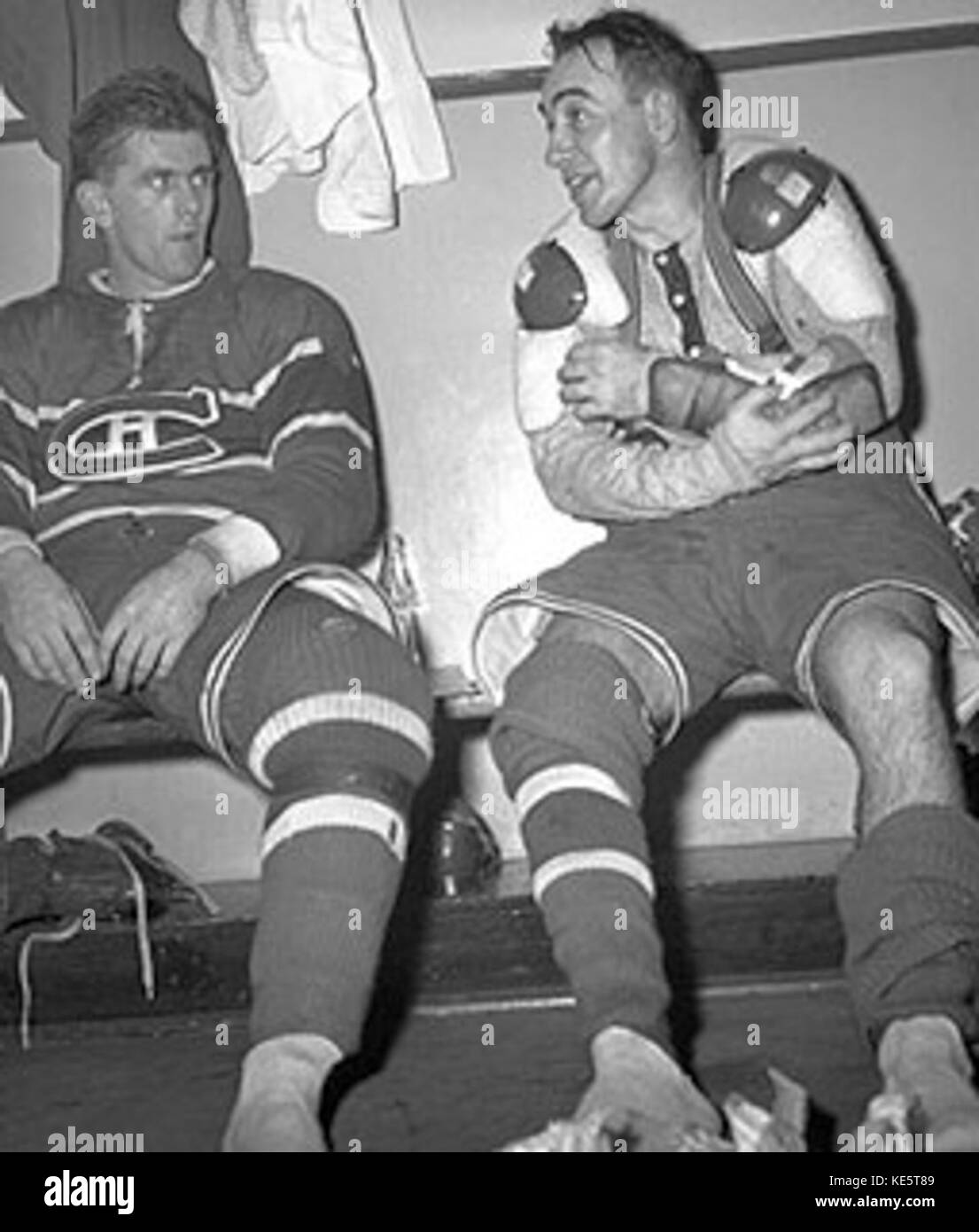 Maurice Richard und Toe Blake Stockfoto