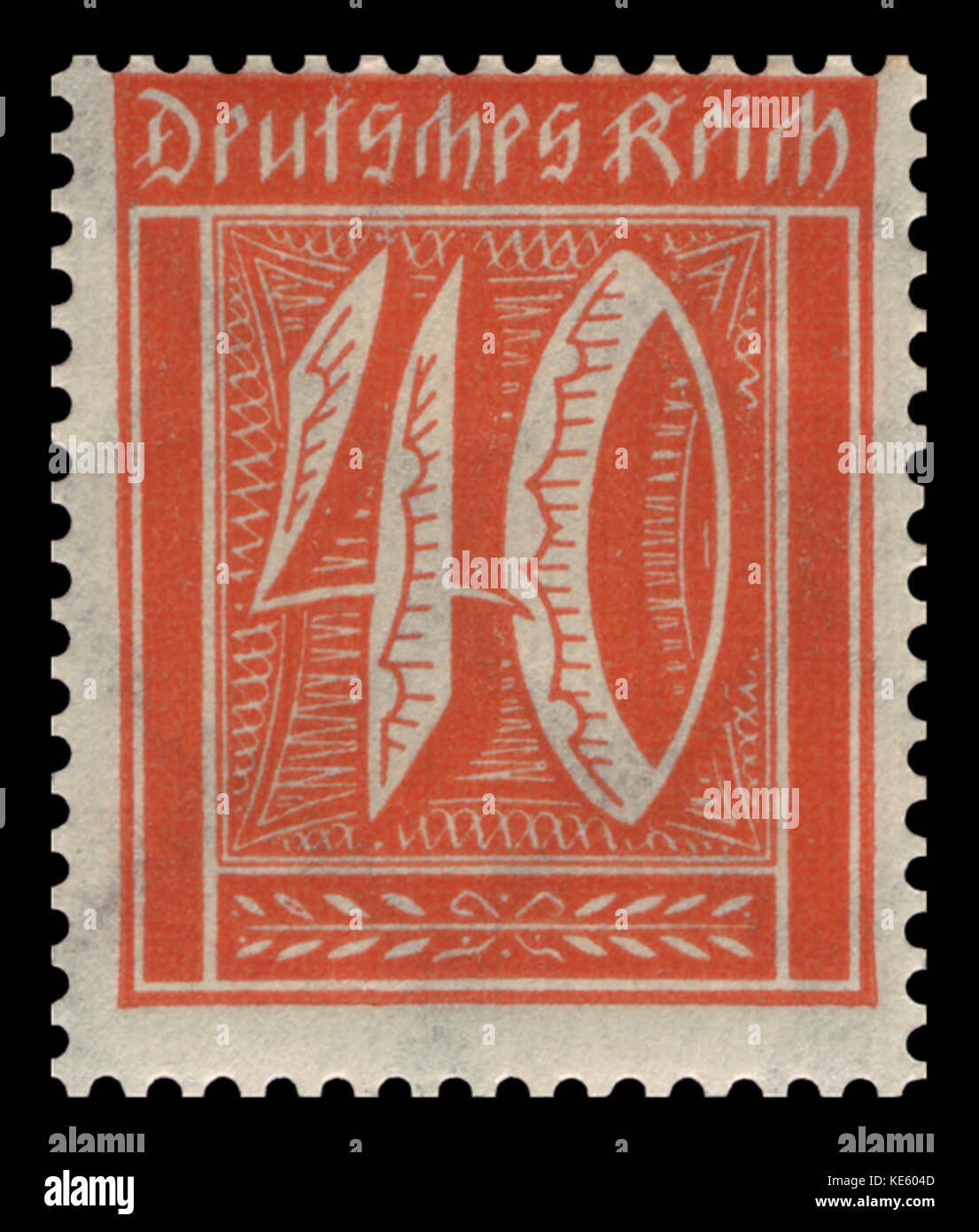 DR 1921 182 Ziffern Im Rechteck Stockfoto