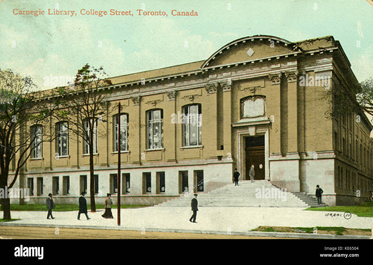 1910 TorontoReferenceLibrary Stockfoto