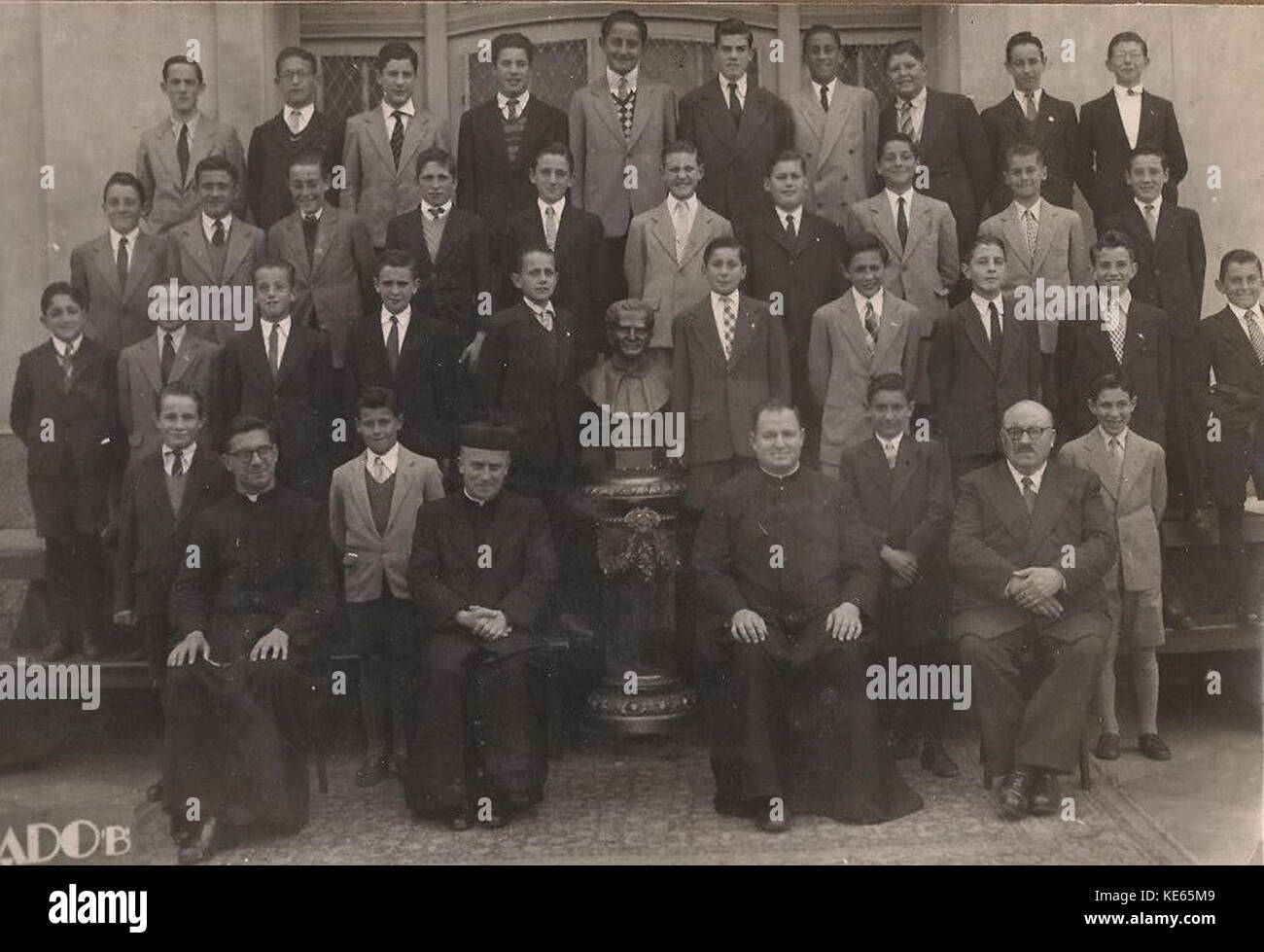 Jorge Mario Bergoglio besuchte eine Schule der Salesianer von Don Bosco zwischen 1948 und 1949 Stockfoto