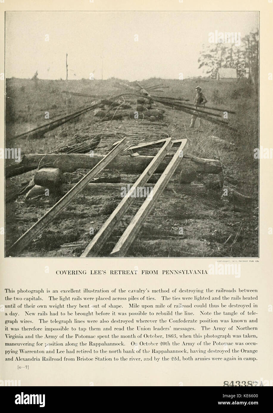 Die fotografische Geschichte des Bürgerkriegs Band 04 Seite 105 Stockfoto