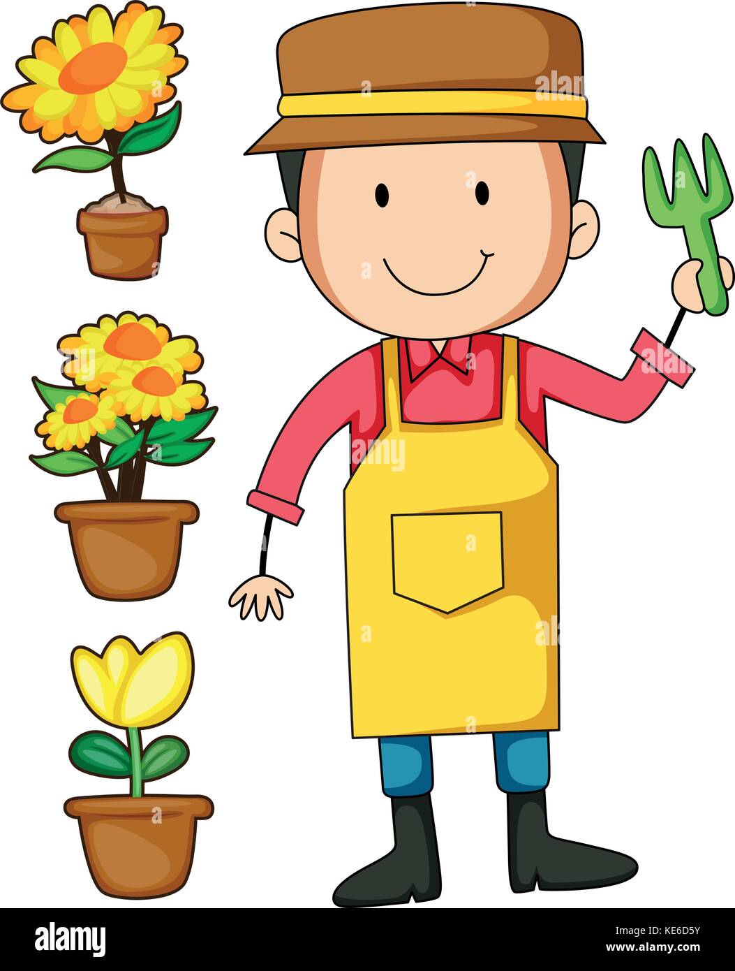 Cartoon Gardener Stockfotos & Cartoon Gardener Bilder Seite 3 Alamy