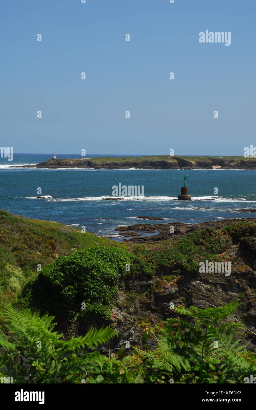 Spanien, Galizien, Provinz Lugo, Ribadeo, Küste bei Ribadeo Stockfoto