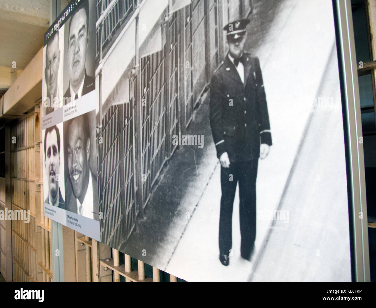 Innerhalb von Alcatraz Gefängnis, San Francisco, Kalifornien. Stockfoto