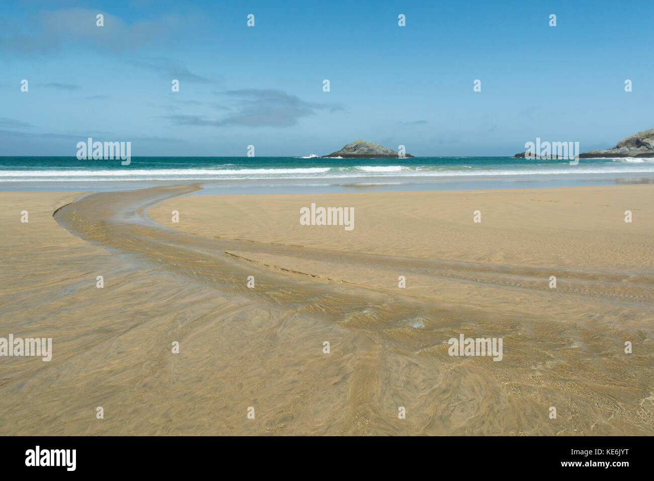 Crantock Beach - Newquay, Cornwall, England, Großbritannien Stockfoto