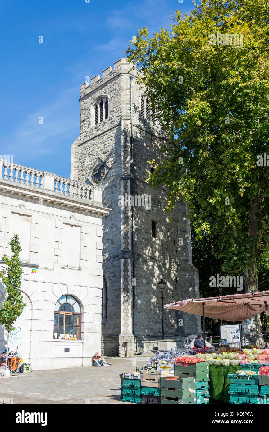 St. Augustine's Tower Hackney, Mare Street, Hackney Central, London Stadtteil Hackney, Greater London, England, Vereinigtes Königreich Stockfoto