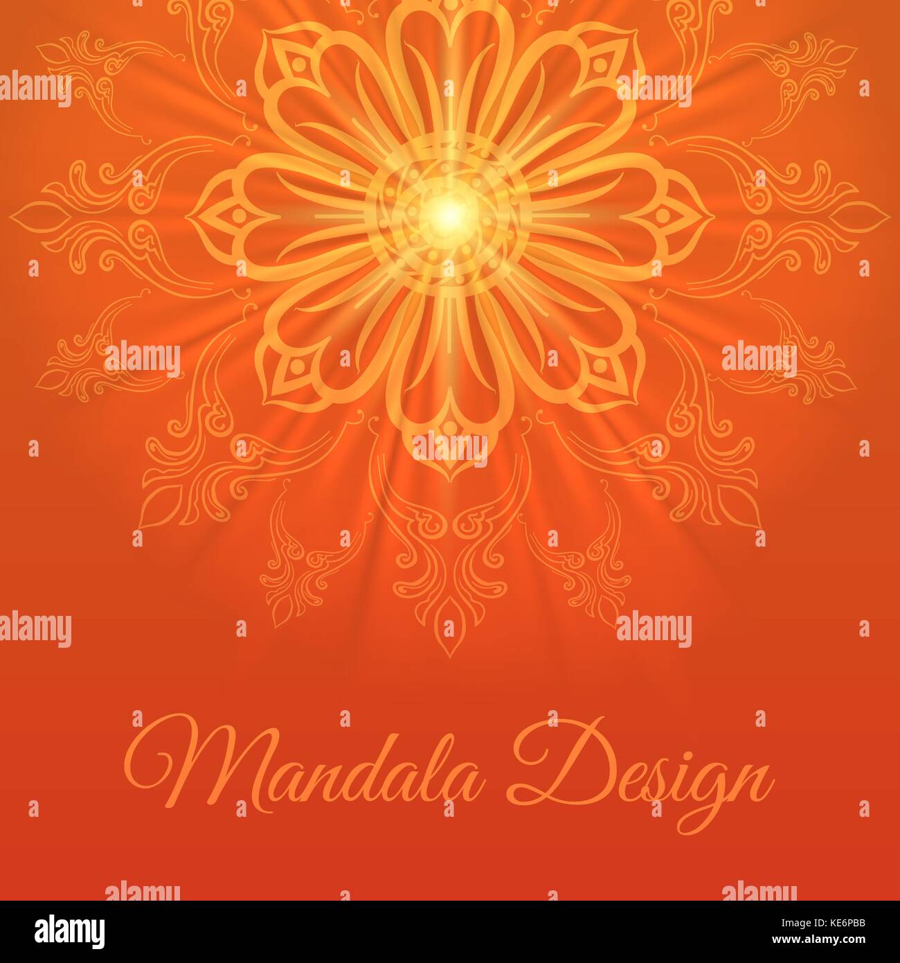 Mandala abstrakt Hintergrund Stock Vektor
