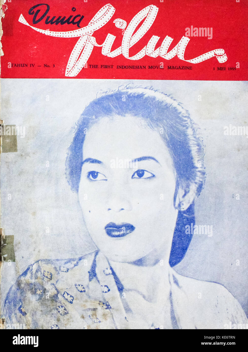 Dunia Film 1 Mai 1955 p1 Stockfoto