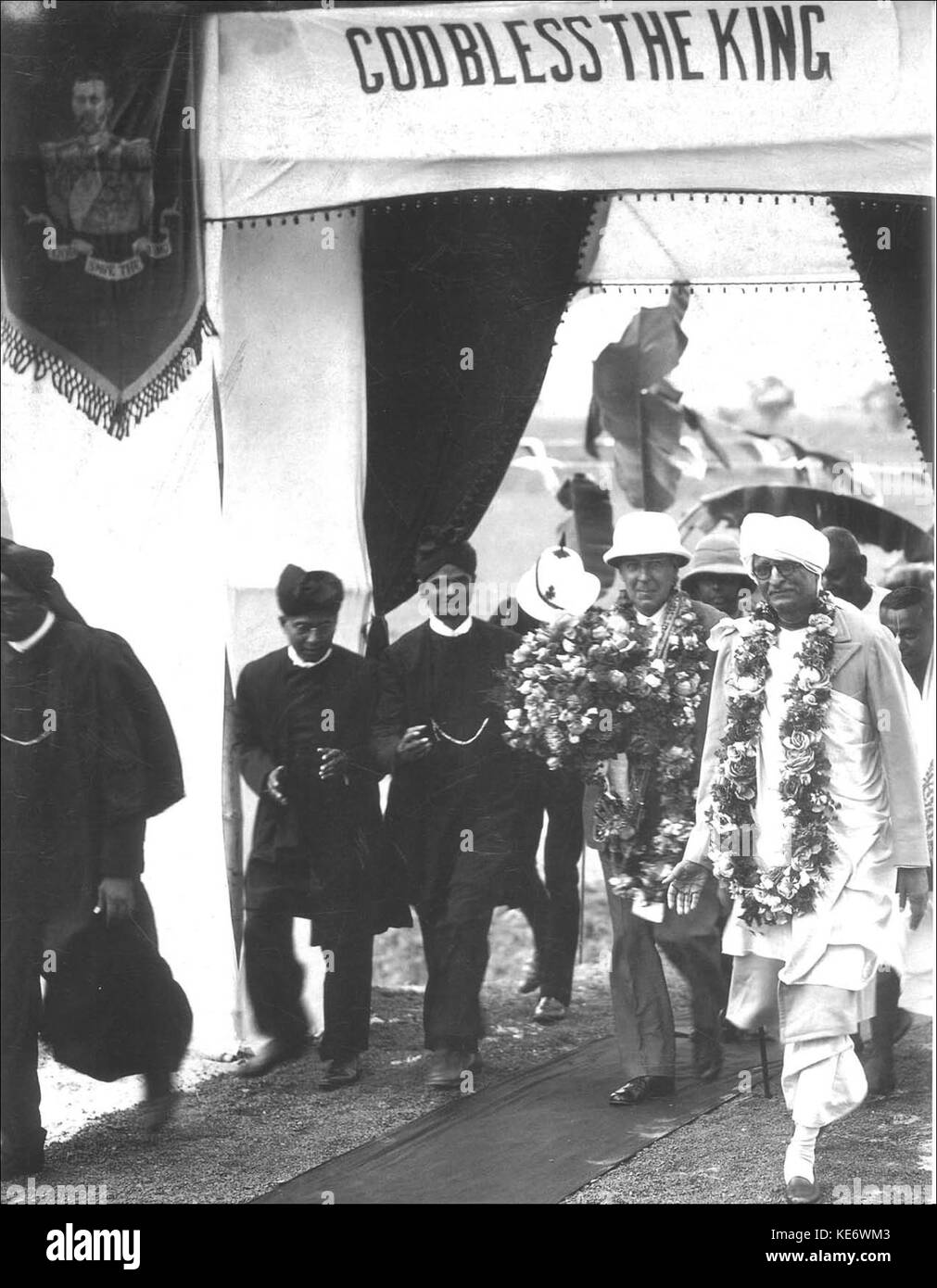 Bhaktisiddhanta und Gouverneur von Bengalen John Anderson Stockfoto