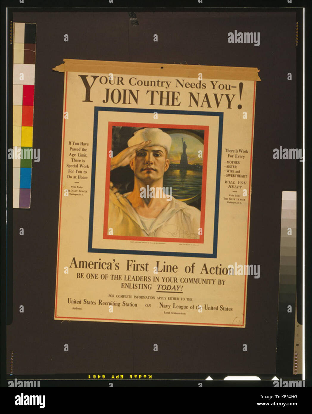 Ihr Land braucht sie der Marine beitreten! LCCN 00651859 Stockfoto