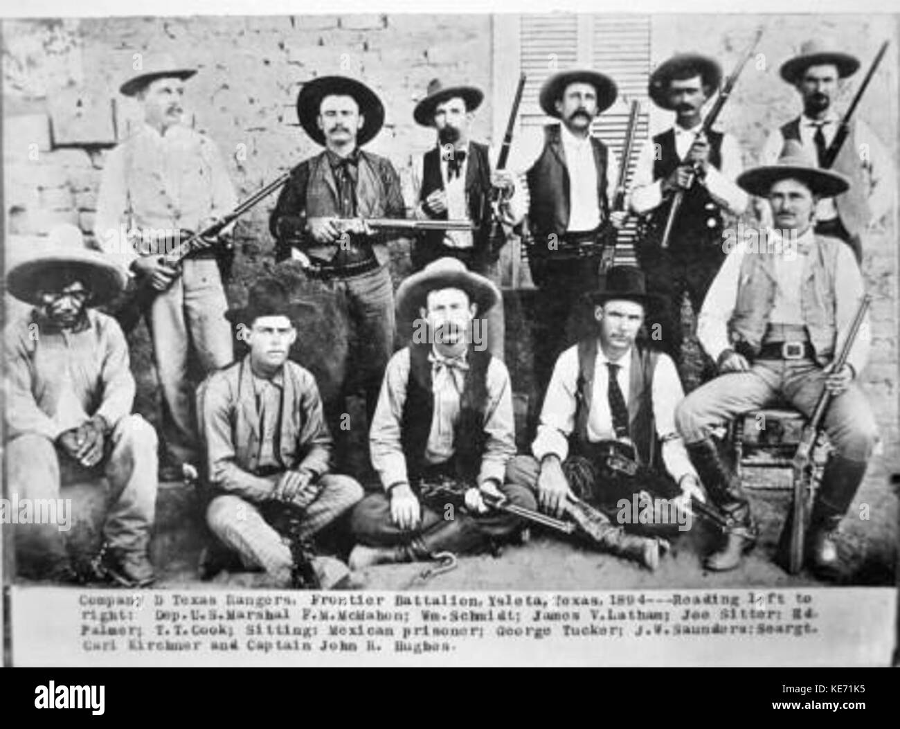 Texas Rangers Company D 1894 Stockfoto