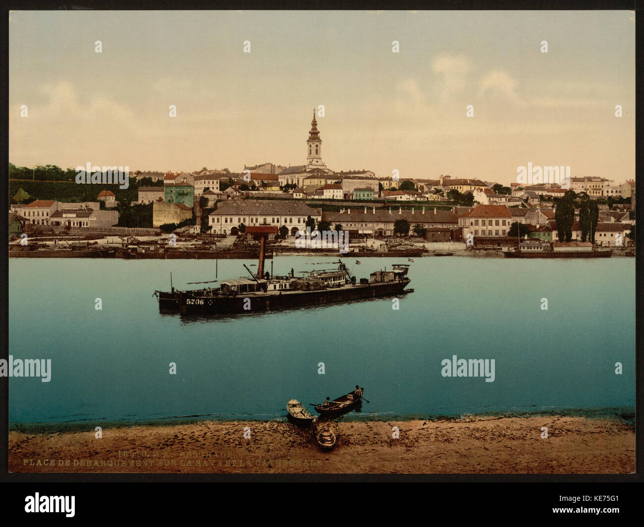 Der Landeplatz in der Nähe der Kathedrale, Belgrad, Servia LCCN 2001698828 Stockfoto