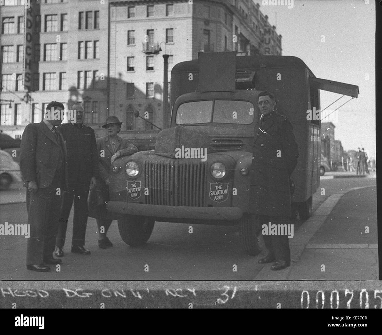 13208 Australische Komfort Fonds Heilsarmee Kantine Fahrzeug außerhalb der Sydney Town Hall für Australische Komfort Fonds Stockfoto