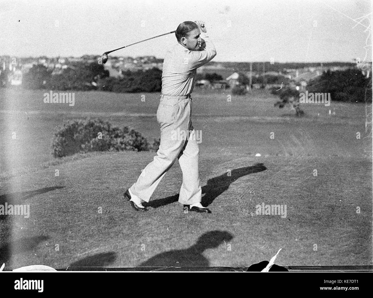 50929 Unbekannter Golfspieler Stockfoto