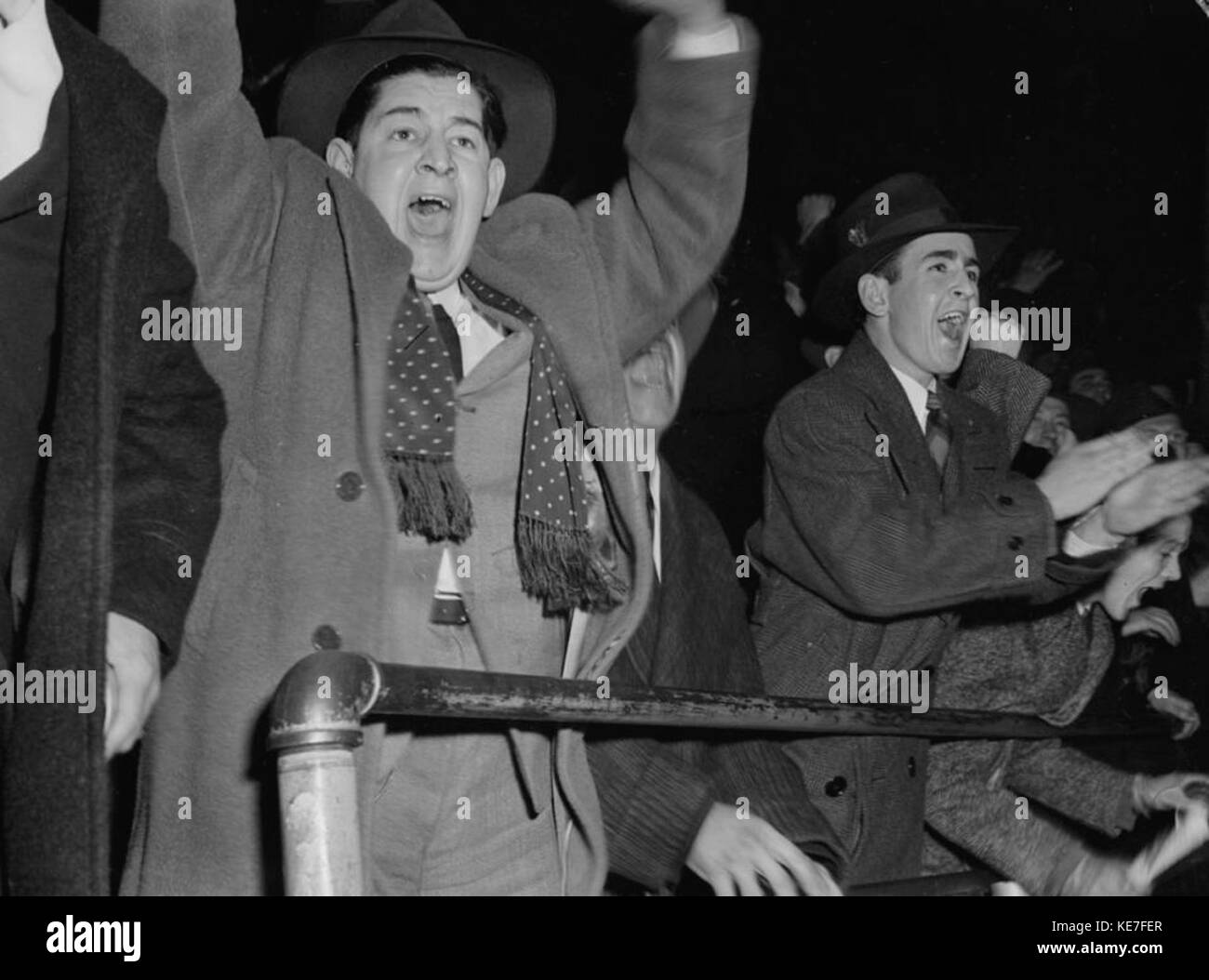 Hockey. Canadiens Detroit. Zuschauer Reaktion BNQ P48 S1P 10629 Stockfoto