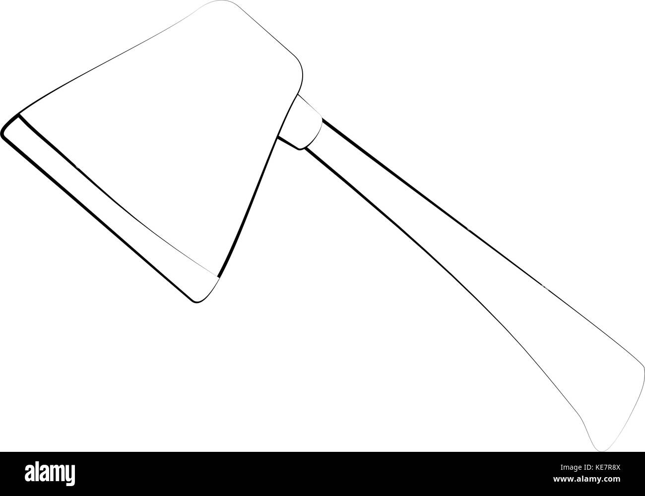 Firefigther ax Werkzeug Stock Vektor