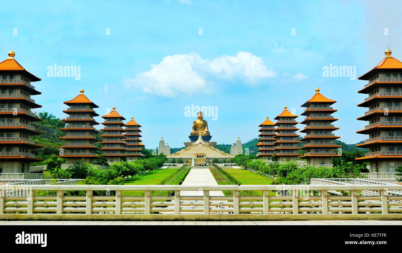 Fo guang Shan buddha Museum in Kaohsiung, Taiwan Stockfoto