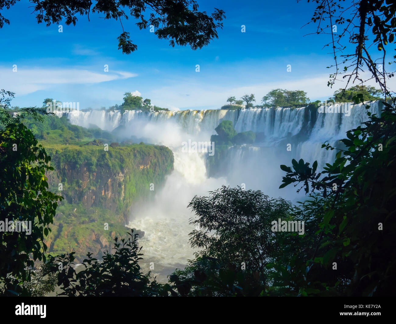 Die Iguazu Wasserfälle, Iguazu National Park; Argentinien Stockfoto