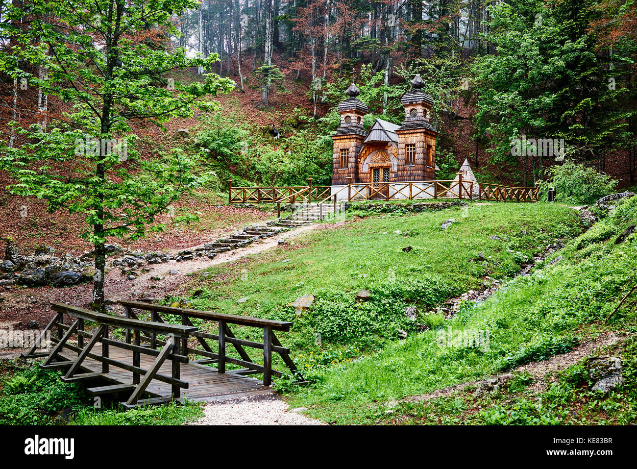 Russische Kapelle; Slowenien Stockfoto