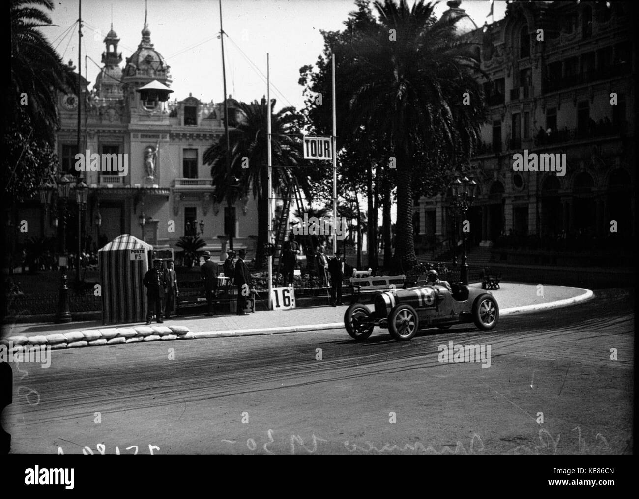 Louis Chiron am 1930er Grand Prix von Monaco Stockfoto