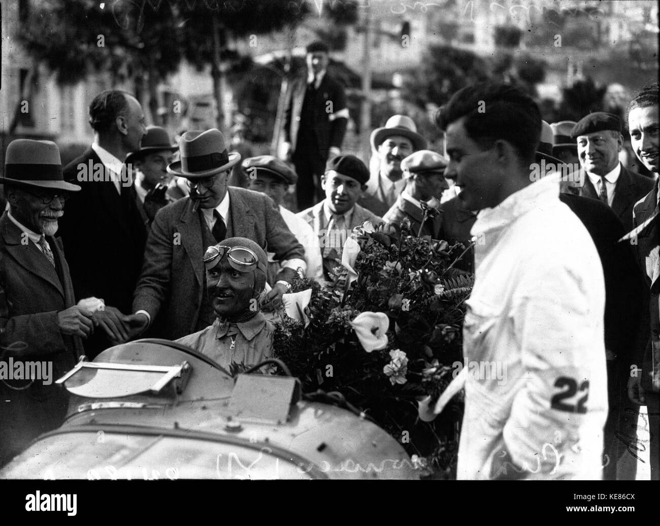 Louis Chiron am Grand Prix von Monaco 1931 Stockfoto