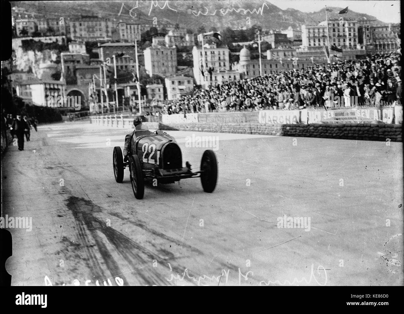 Louis Chiron am Grand Prix von Monaco 1931 (2) Stockfoto