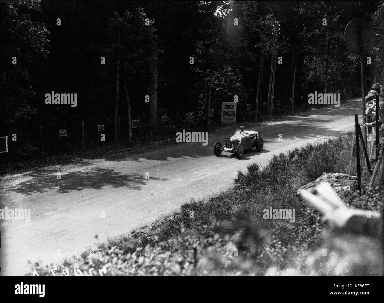 Louis Chiron am 1930er Grand Prix von Belgien Stockfoto