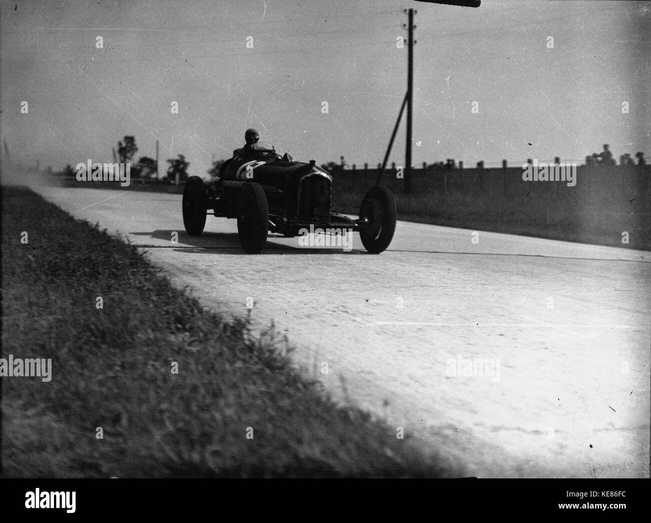 Louis Chiron beim Grand Prix von Frankreich 1934 Stockfoto